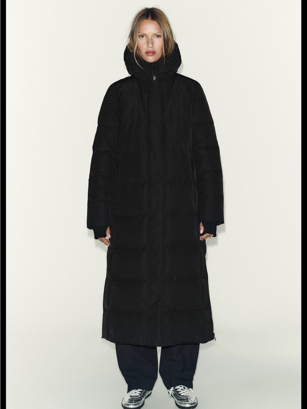 Hooded Oversized Winter Coat ZARA